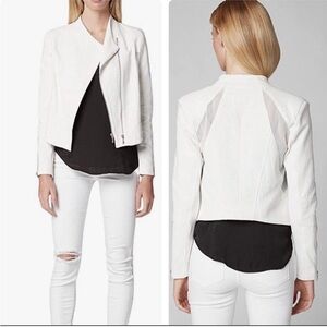 White Moto Jacket from Blank NYC